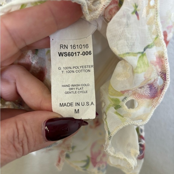 Floral Ruffle Strap Top - Picture 7 of 8